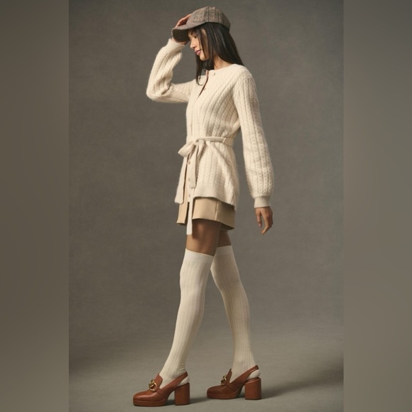 Favorite Daughter  The Ginger Belted Cardigan in Basmati - Picture 3 of 15